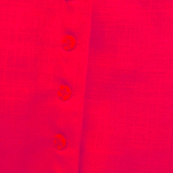 LADIES  2 piece Linen CAPRIS SUIT SET vintage PINK - Picture 4 of 6